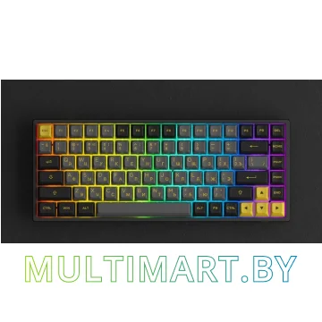 Клавиатура Akko 3084B Plus Black & Gold (Akko CS Jelly Purple) картинка 3